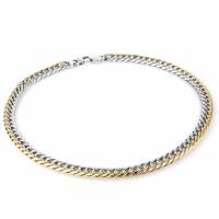 Titanium Steel Necklace Chain, plated, for man, 11x52mm, Sold By Strand