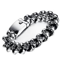 Bracelet homme, acier inoxydable, Placage, styles différents pour le choix & pour homme, Vendu par Environ 8.66 pouce brin