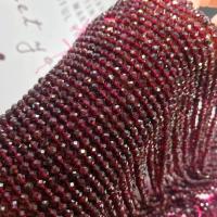 Natürlicher Granat Perlen, rund, poliert, DIY & facettierte, Granat, 5mm, ca. 78PCs/Strang, verkauft per ca. 15 ZollInch Strang
