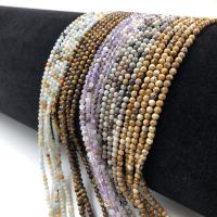 Mischedelstein Perlen, Naturstein, rund, poliert, DIY, keine, 3mm, verkauft von Strang