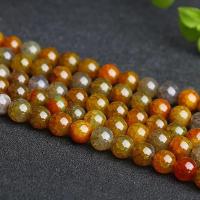 Perles agate veines de dragon naturelles, Rond, poli, DIY & normes différentes pour le choix, Vendu par Environ 15 pouce brin