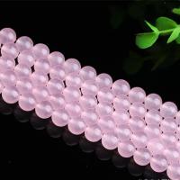Pink Calcedony Beads, Round, polished, DIY & different size for choice, Sold Per Approx 15 Inch Strand