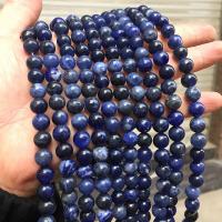 Perles en sodalite, Rond, poli, DIY & normes différentes pour le choix, Vendu par brin