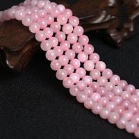 Natürliche Rosenquarz Perlen, rund, poliert, DIY & verschiedene Größen vorhanden, verkauft von Strang