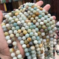 Amazonit Perlen, rund, poliert, DIY & verschiedene Größen vorhanden, verkauft von Strang