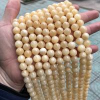 Natural Jade Beads Pale Brown Jade Round polished DIY Sold By Strand