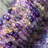 Fluorit Beads, Farverige Fluorite, Runde, poleret, du kan DIY, rød, 8mm, Ca. 48pc'er/Strand, Solgt Per Ca. 15 inch Strand
