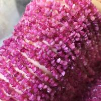 chips de pedras preciosas, turmalina, Pepitas, polido, DIY, cor de rosa, 4-4.5mm, vendido para Aprox 15 inchaltura Strand