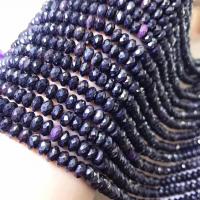 Gemstone Jewelry Beads, Sugilite, Abacus, polished, DIY & faceted, blue, 3x6mm, Sold Per Approx 15 Inch Strand