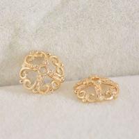 Brass Bead Cap, gold color plated, DIY & hollow, 10x10mm, 100PCs/Lot, Sold By Lot