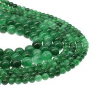 Natural Jade Beads, Dyed Jade, Round, DIY & different size for choice, green, Sold By Strand