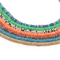 Polymer Ton Perlen , rund, unterschiedliche Farbe und Muster für die Wahl & DIY, keine, 6*6mm, verkauft von Strang