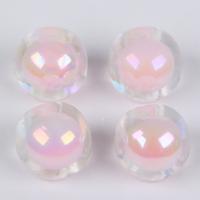 Bead in Bead Acrylic Beads, AB color plated, DIY, more colors for choice, 16mm, Sold By PC
