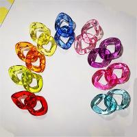 Acrylic Jewelry Earring, for woman, more colors for choice, 40x34mm, Sold By Pair
