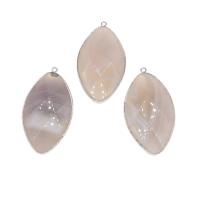 Agate Jewelry Pendants, Teardrop, plated, DIY, pink, 60*32*14mm, Hole:Approx 1mm, Sold By PC