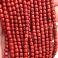 Natürliche Korallen Perlen, Rondell, verschiedene Größen vorhanden, rote Orange, Bohrung:ca. 0.5mm, Länge ca. 16 ZollInch, verkauft von Menge