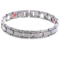 Stainless Steel Jewelry Bracelet, plated, fashion jewelry & Unisex, more colors for choice, 205x10mm, Sold By Strand