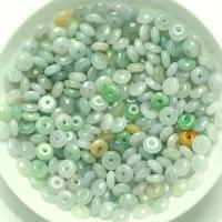 Natural Jade Beads, Jade Burma, Donut, Carved, DIY & different size for choice, green, Sold By PC