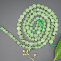Natural Prehnite Beads Round polished DIY green Sold By Strand