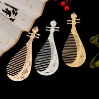 Tibetan Style Pendants, Biwa, plated, DIY & different styles for choice, more colors for choice, 12.5u00d75cm, Sold By Bag