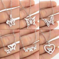 Stainless Steel Jewelry Necklace, plated, fashion jewelry & different styles for choice & for woman, more colors for choice, Sold By PC