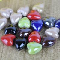Porcelain Jewelry Beads Heart DIY Approx 1.8mm Sold By Bag