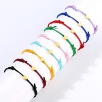 Fashion armbånd smykker, Terylene Cord, Heart, Justerbar & mode smykker & for kvinde, flere farver til valg, 160-250*6mm, Solgt af Strand