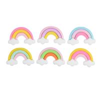 Mobile Phone DIY Decoration, Resin, Rainbow, epoxy gel, more colors for choice, 20x30mm, 100PCs/Lot, Sold By Lot
