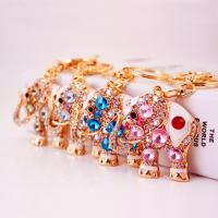 Bag Purse Charms Keyrings Keychains, Tibetan Style, with Rhinestone, portable & Unisex, more colors for choice, 11.4CM ,5.3CM, Sold By PC