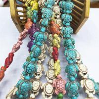 Türkis Perlen, Natürliche Türkis, Schildkröter, poliert, DIY, keine, 8x18mm, ca. 22PCs/Strang, verkauft von Strang