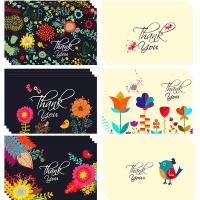 Greeting Card, Paper, Rectangle, printing, mixed pattern & different designs for choice, mixed colors, 220x160x20mm, 24PCs/Set, Sold By Set