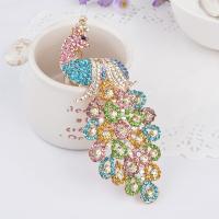 Bag Purse Charms Keyrings Keychains Zinc Alloy with Rhinestone portable & Unisex 18.5cm Sold By PC