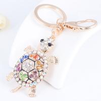 Bag Purse Charms Keyrings Keychains, Tibetan Style, with Rhinestone, portable & Unisex, more colors for choice, Sold By PC
