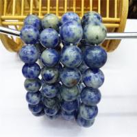Pulseiras de pedras preciosas, sodalita, Roda, polido, unissex & tamanho diferente para a escolha, azul, vendido para Aprox 7.5 inchaltura Strand