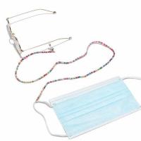 Seedbead Mask Chain Holder, with Tibetan Style, for woman, more colors for choice, 700mm, Sold By Strand