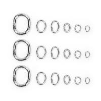 Edelstahl offene Ringe, plattiert, nachhaltiges & DIY & verschiedene Größen vorhanden, keine, 100PCs/Tasche, verkauft von Tasche