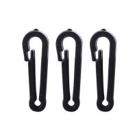 Plastic Buckle, plated, durable & anti-skidding & fashion jewelry & DIY, black, 28x9mm, 100PCs/Bag, Sold By Bag