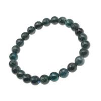 Gemstone Bracelets, Apatites, Round, polished, fashion jewelry & different size for choice, blue, Sold Per 7.5 Inch Strand