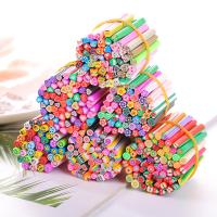 Polymer Clay Polymer Clay Cane, plated, durable, more colors for choice, 50x5mm, 50PCs/Bag, Sold By Bag