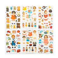 PVC Plastic Sticker Paper, different designs for choice, 100x160mm, 20Sets/Lot, Sold By Lot