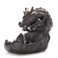 Backflow Incense Burner, Porcelain, plated, for home and office & durable, 185x160x115mm, Sold By PC