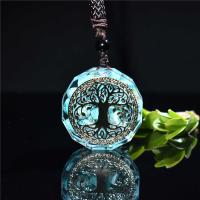 Gemstone Pendants Jewelry Resin with Natural Gravel plated fashion jewelry & Unisex Sold By PC