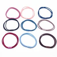 Elastic Hair Band, Cloth, Donut, handmade, fashion jewelry, more colors for choice, 2*50mm, Sold By PC