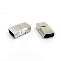 Edelstahl Magnetverschluss, plattiert, nachhaltiges & DIY, Length 24*width 14mm (inner hole 6*12mm), verkauft von PC