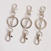 Tibetan Style Key Clasp, portable & Unisex, silver color, 10cm, Sold By PC