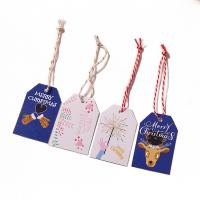 Jewelry Price Tag, Paper, printing, Christmas Design & different designs for choice, 40x60mm, 5Bags/Lot, 100PCs/Bag, Sold By Lot