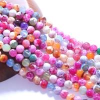 Natürliche Drachen Venen Achat Perlen, Drachenvenen Achat, rund, poliert, DIY & verschiedene Größen vorhanden, gemischte Farben, Länge:38 cm, verkauft von Tasche