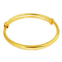 Bracelets en laiton, Placage de couleur d'or, réglable & pour femme, protéger l'environnement, sans nickel, plomb et cadmium, 3.50mm, Diamètre intérieur:Environ 58mm, Vendu par PC