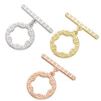 Brass Toggle Clasp, plated, hollow, more colors for choice, 20x16mm, Hole:Approx 1mm, 10PCs/Lot, Sold By Lot
