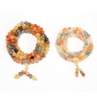 108 perles de Mala, Hetian Jade, Rond, différentes couleurs et motifs pour le choix & normes différentes pour le choix, plus de couleurs à choisir, 6-8mm, Vendu par sac